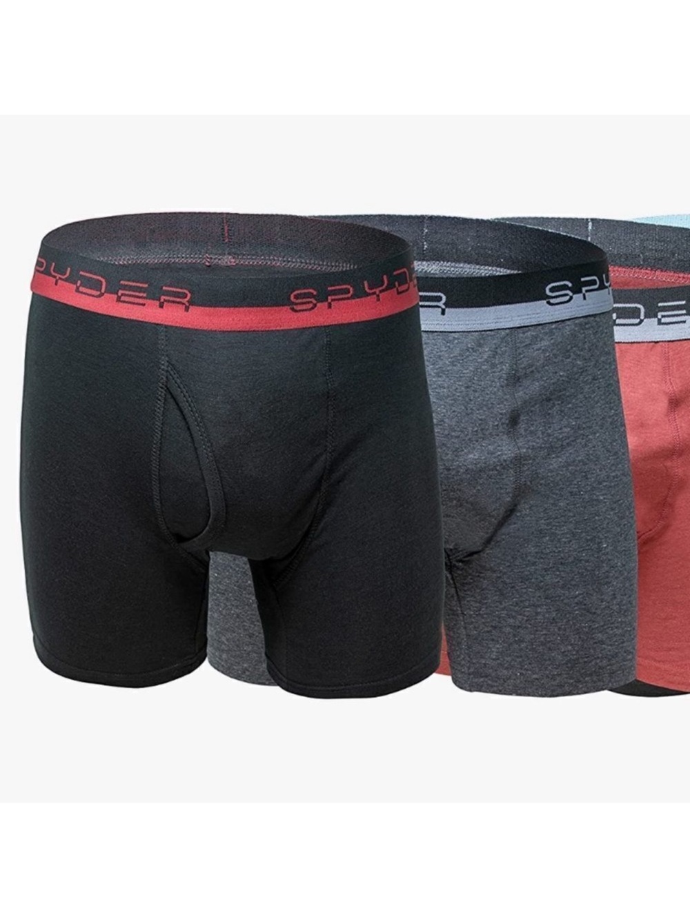Spyder M Performance Boxer Briefs Polyester Spandex Lightweight Pack of 4